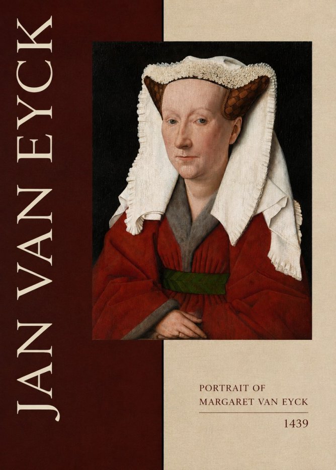 Jan van Eyck Portrait of Margaret Van Eyck II No5 - Poster