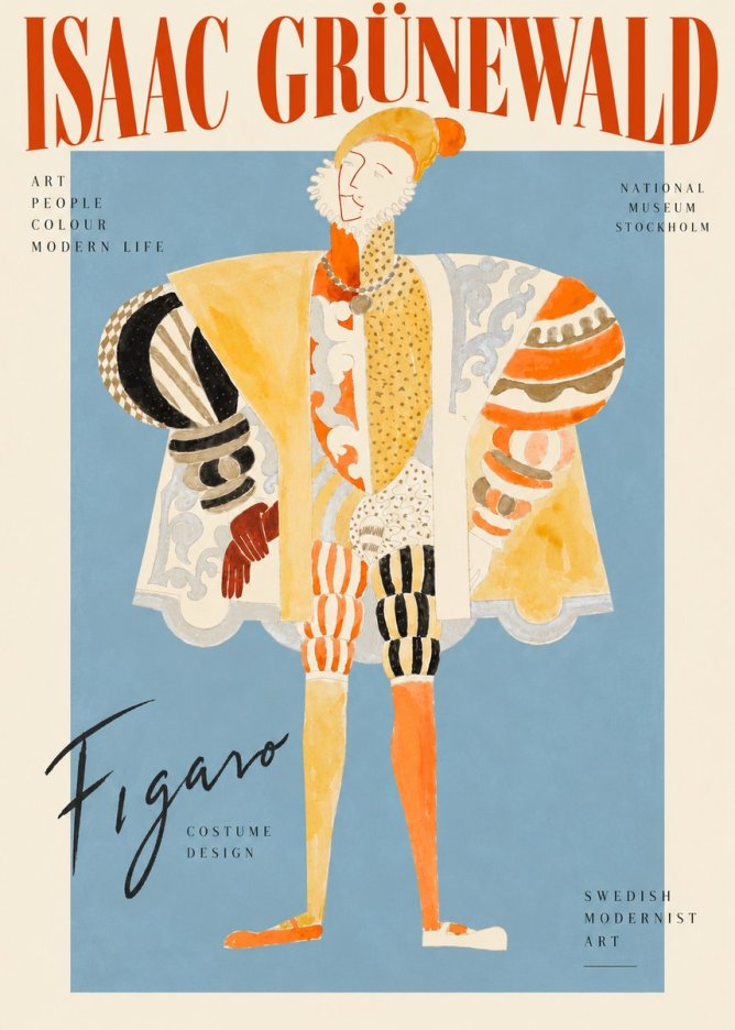 Isaac Grünewald Figaro I No3 - Poster
