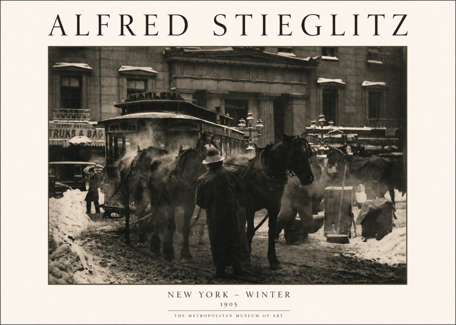 Alfred Stieglitz New York - Winter No1 - Poster