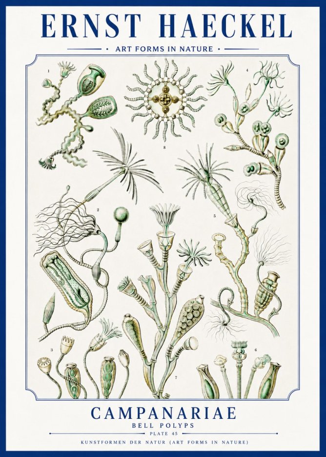 Ernst Haeckel Campanariae – Bell Polyps No3 - Poster