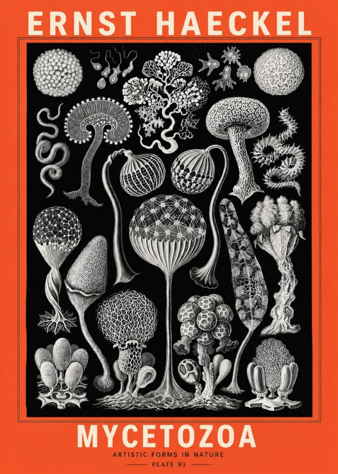 Ernst Haeckel Mycetozoa No5 - Poster