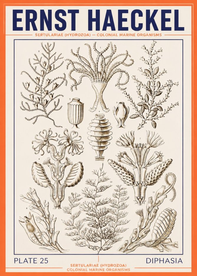 Ernst Haeckel Sertulariidae No4 - Poster