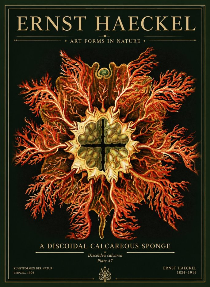 Ernst Haeckel Marine Organism No5 - Poster