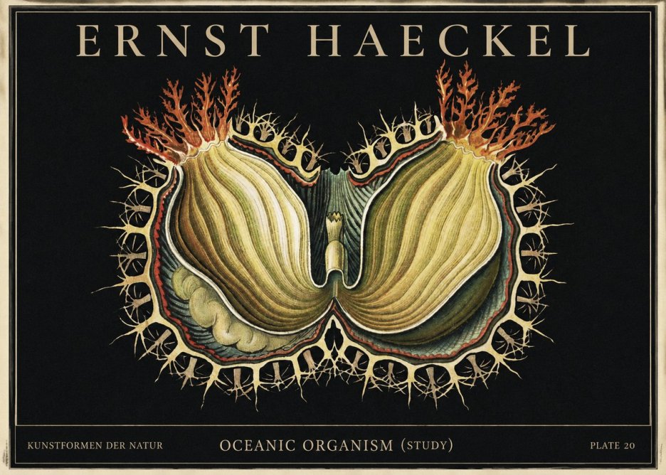 Ernst Haeckel Nature's Architecture No4 - Poster