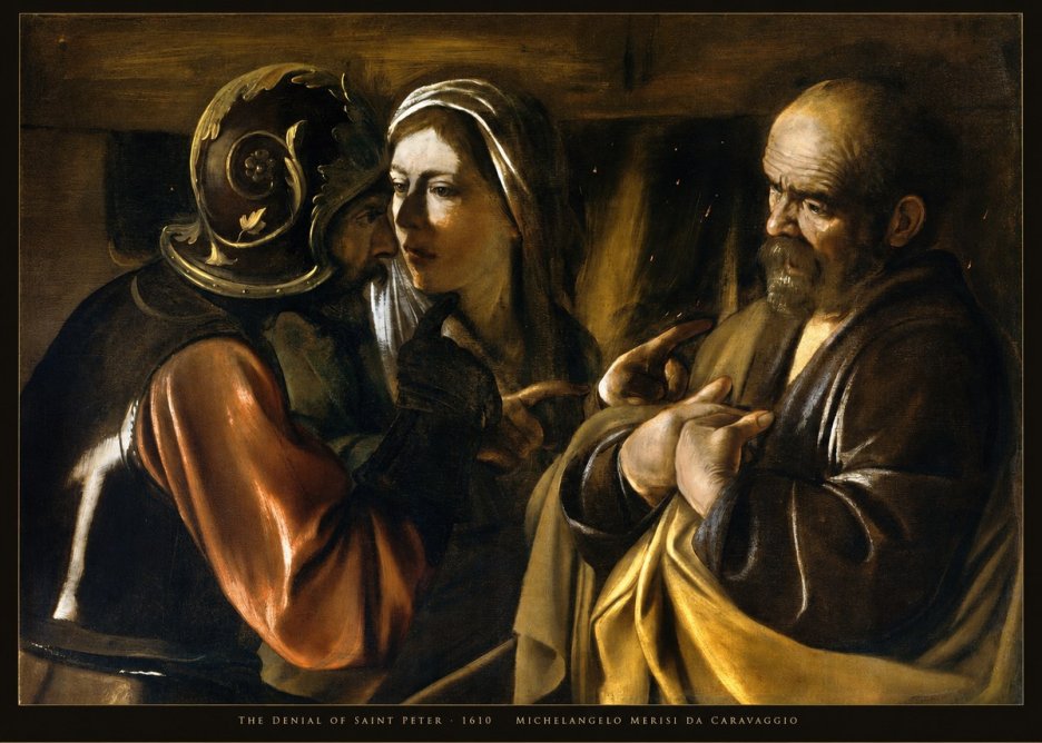 Michelangelo Merisi da Caravaggio The Denial of Saint Peter No5 - Poster