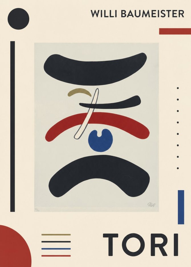 Willi Baumeister Tori No1 - Poster