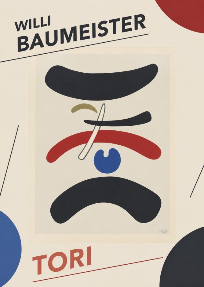 Willi Baumeister Tori No4 - Poster