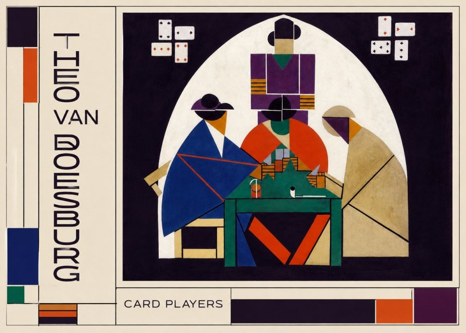 Theo van Doesburg Card Players No1 - Poster