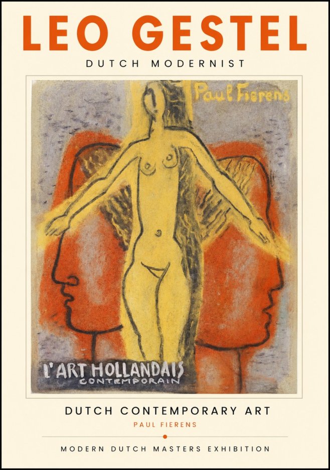 Leo Gestel L'art Hollandais Contemporain I No1 - Poster