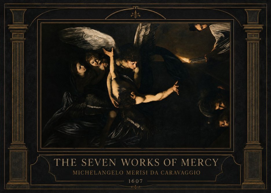 Michelangelo Merisi da Caravaggio The Seven Works of Mercy II No3 - Poster