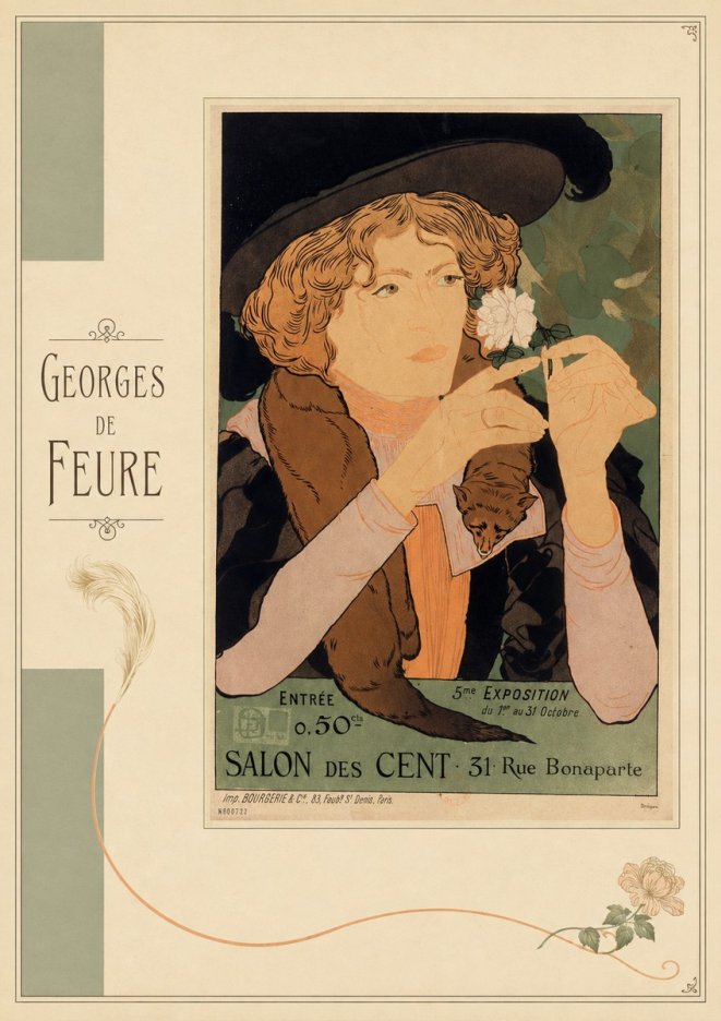 Georges de Feure Salon Des Cent No4 - Poster