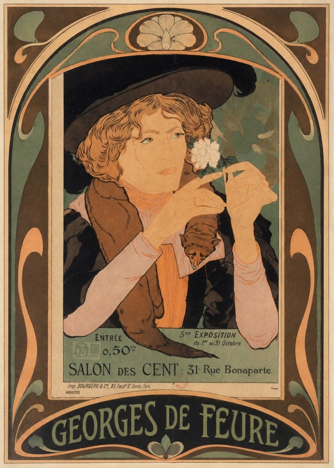 Georges de Feure Salon Des Cent No5 - Poster