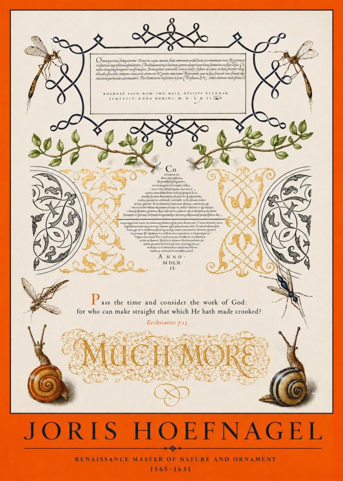 Joris Hoefnagel Memento Mori No4 - Poster