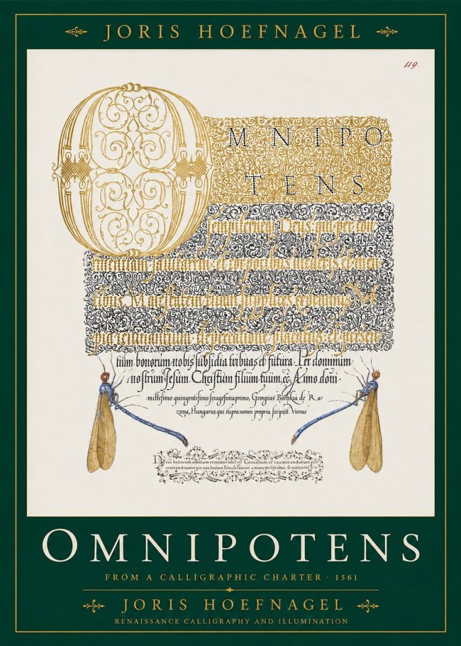 Joris Hoefnagel Omnipotens No2 - Poster