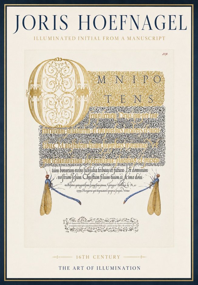 Joris Hoefnagel Omnipotens No4 - Poster