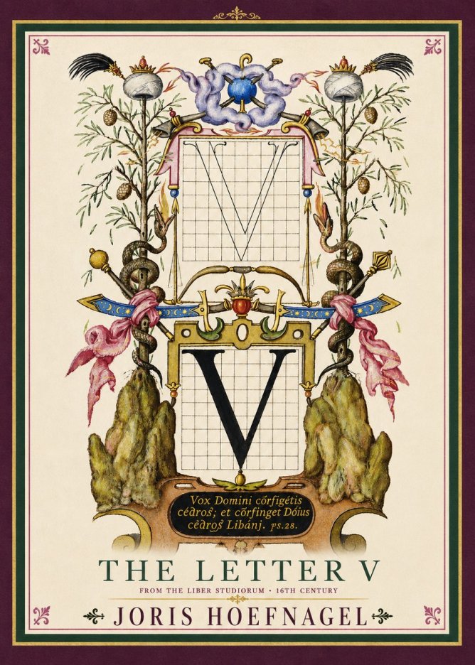 Joris Hoefnagel The Letter V No4 - Poster
