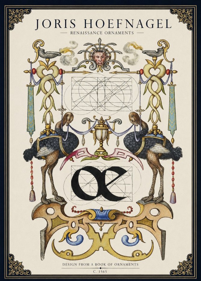 Joris Hoefnagel Ornamental Study I No3 - Poster