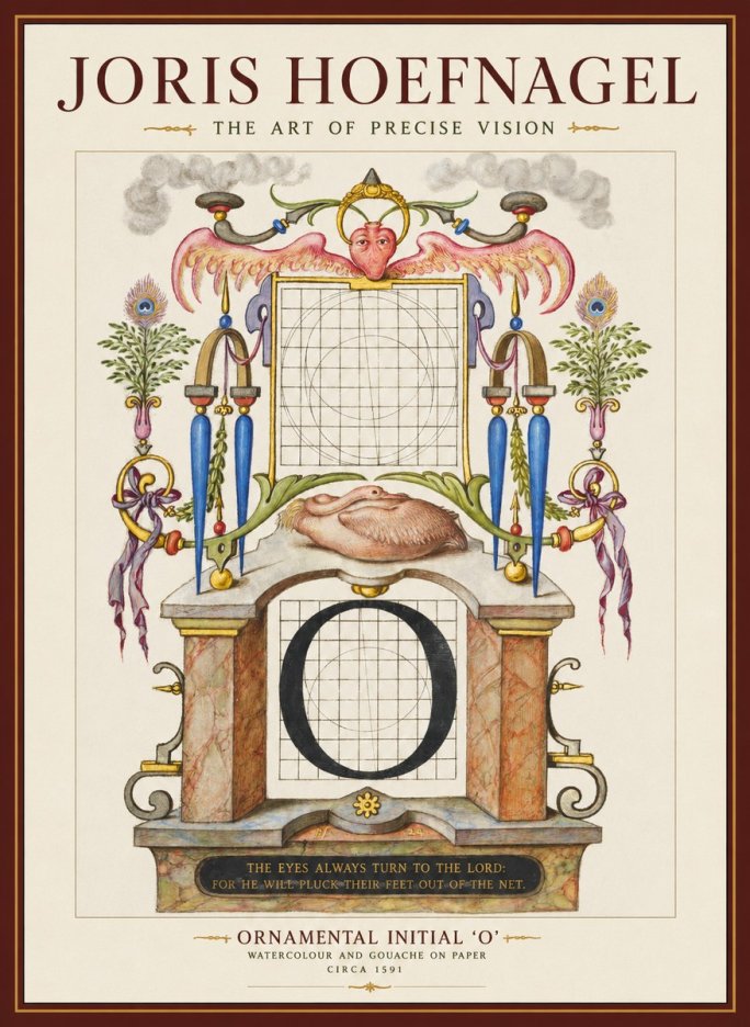 Joris Hoefnagel Ornamental Initial 'O' No1 - Poster