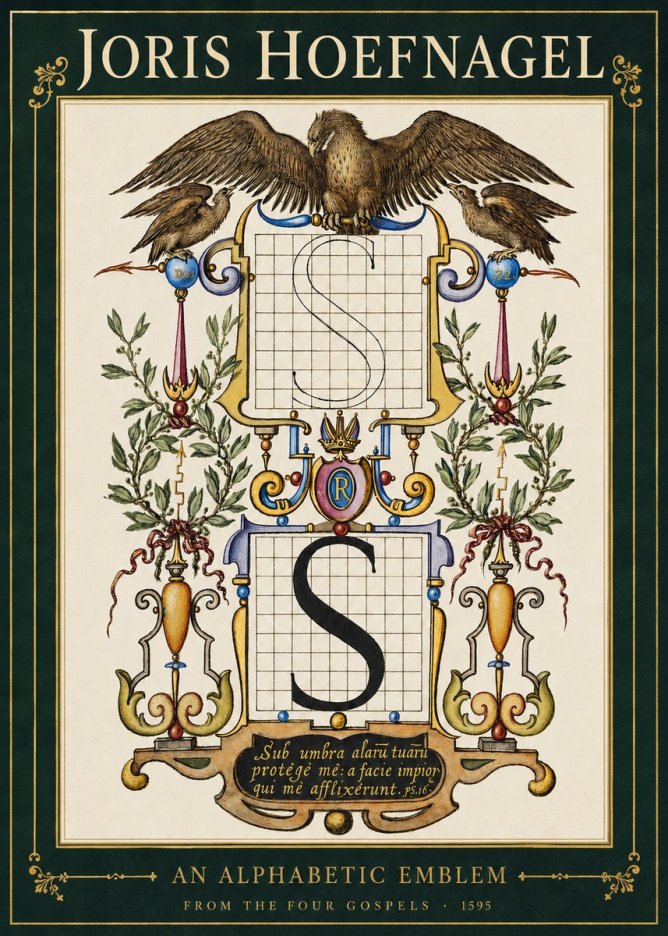Joris Hoefnagel An Alphabetic Emblem from the Four Gospels No3 - Poster