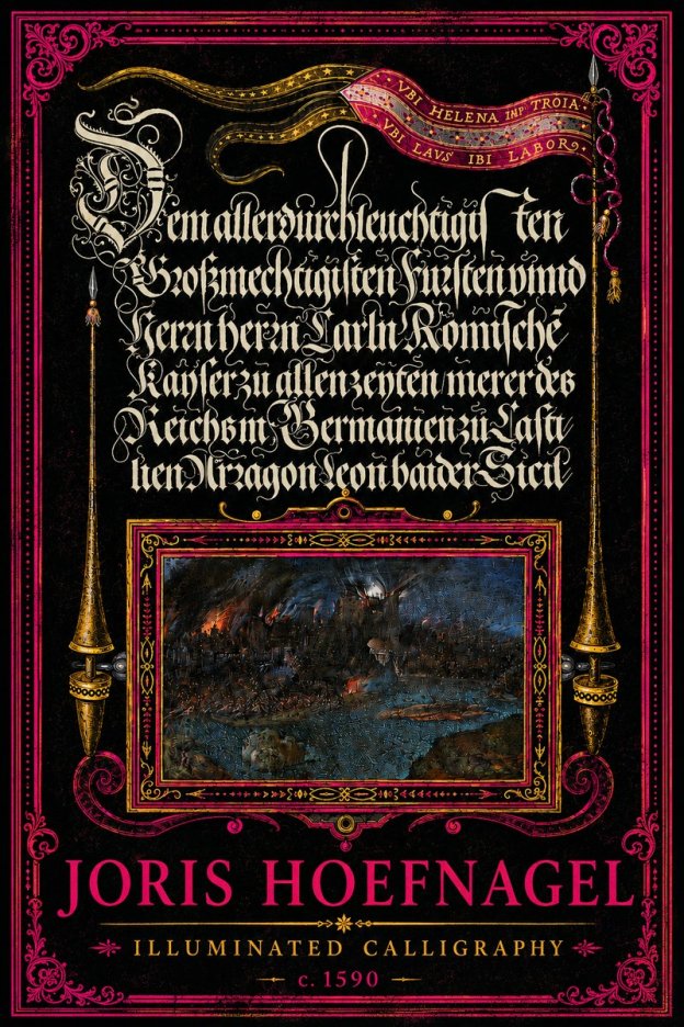 Joris Hoefnagel Illuminated Calligraphy No4 - Poster