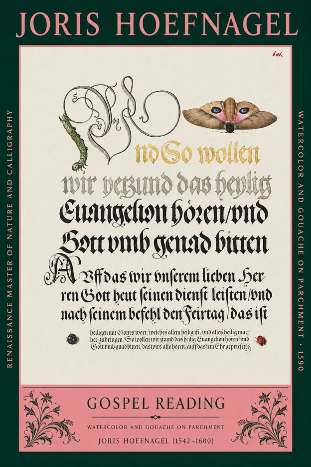 Joris Hoefnagel Gospel Reading No2 - Poster
