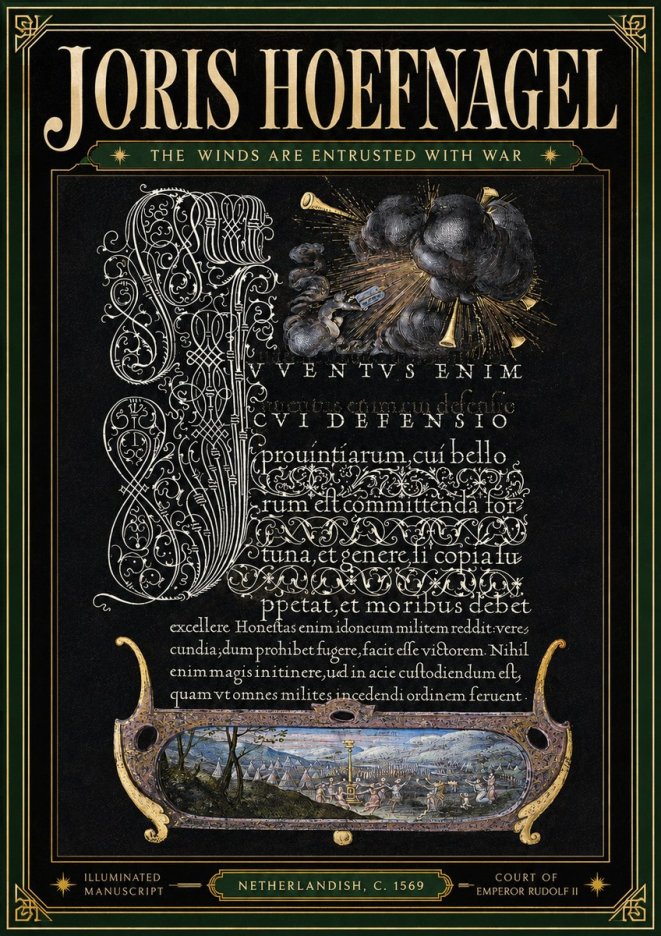 Joris Hoefnagel The Winds Are Entrusted with War No4 - Poster