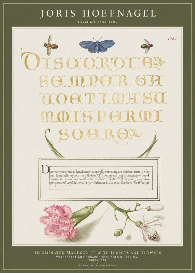 Joris Hoefnagel Laus Virtuti No4 - Poster