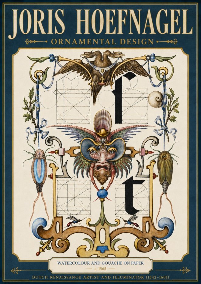 Joris Hoefnagel Ornamental Design II No6 - Poster