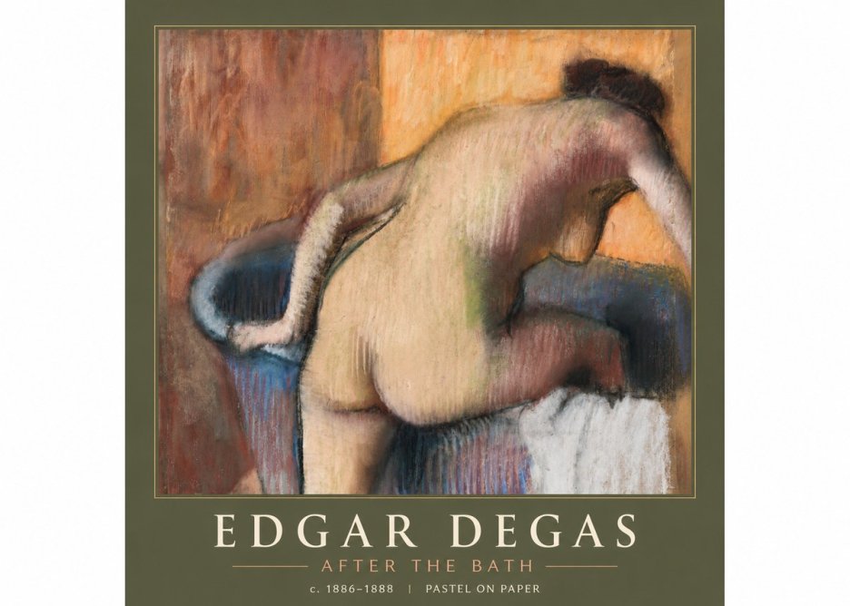 Edgar Degas After the Bath I No3 - Poster