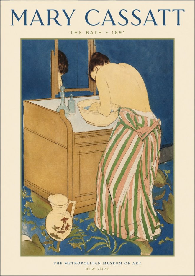 Mary Cassatt The Bath No2 - Poster