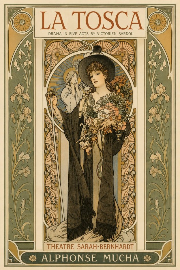 Mucha La Tosca No3 - Poster