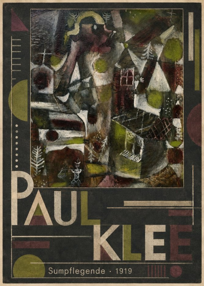 Paul Klee Sumpflegende I No5 - Poster