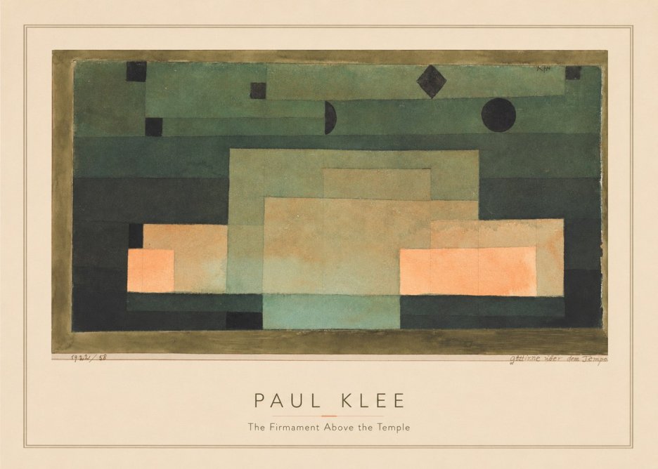 Paul Klee The Firmament Above the Temple No3 - Poster