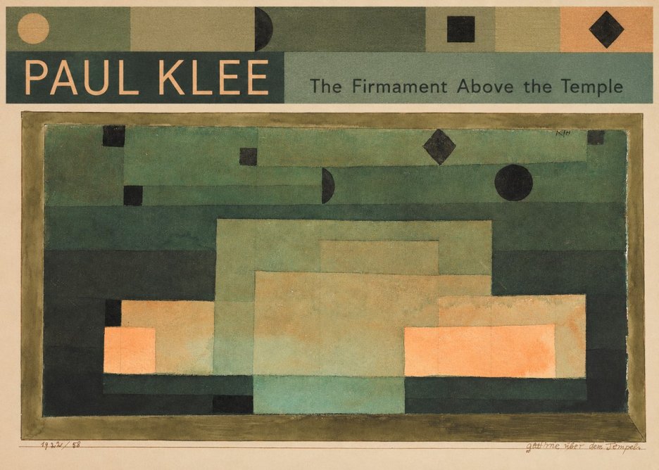 Paul Klee The Firmament Above the Temple No4 - Poster