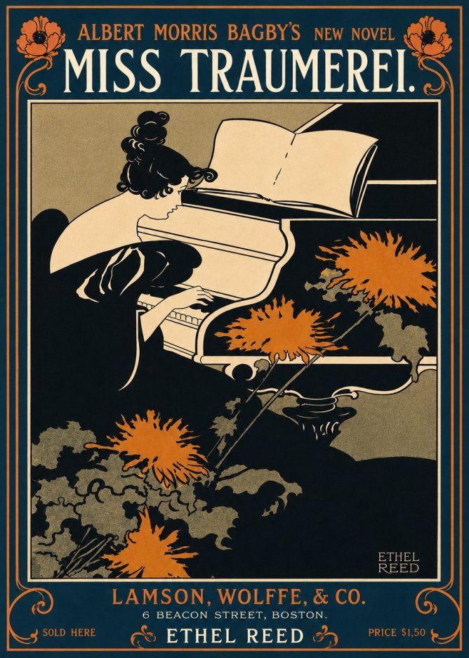 Ethel Reed Miss Traumerei. No4 - Poster