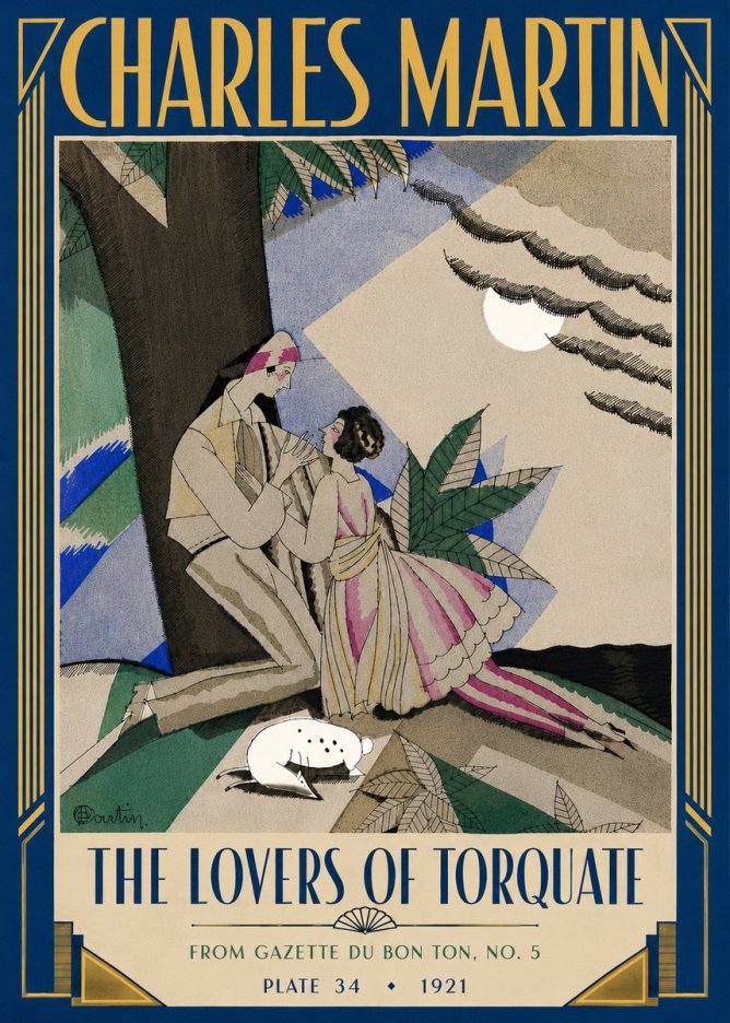 Charles Martin The Lovers of Torquate No4 - Poster