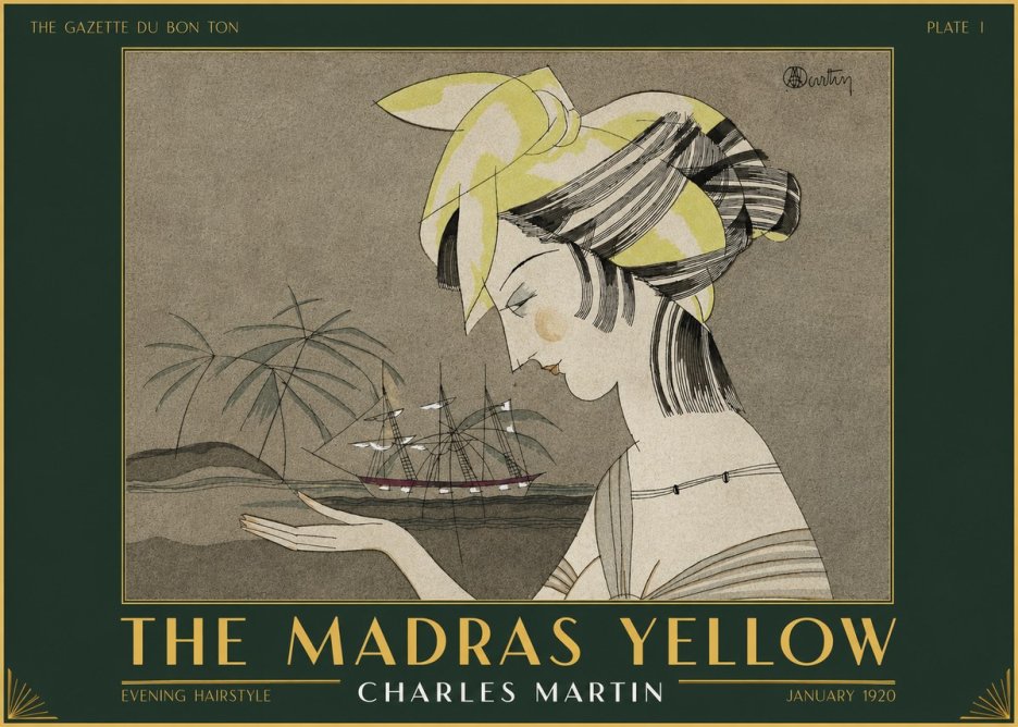 Charles Martin The Madras Yellow - Evening Hairstyle No2 - Poster