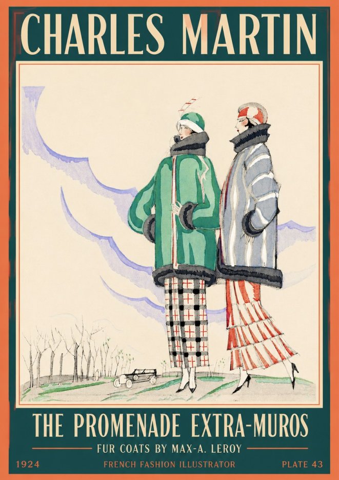 Charles Martin The Promenade Extra-muros No2 - Poster