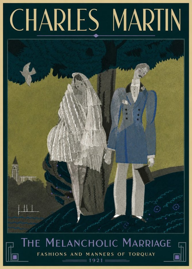 Charles Martin The Melancholic Marriage No3 - Poster