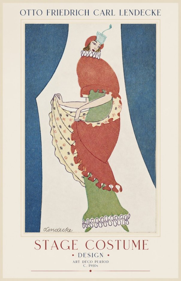 Otto Friedrich Carl Lendecke Stage Costume No1 - Poster