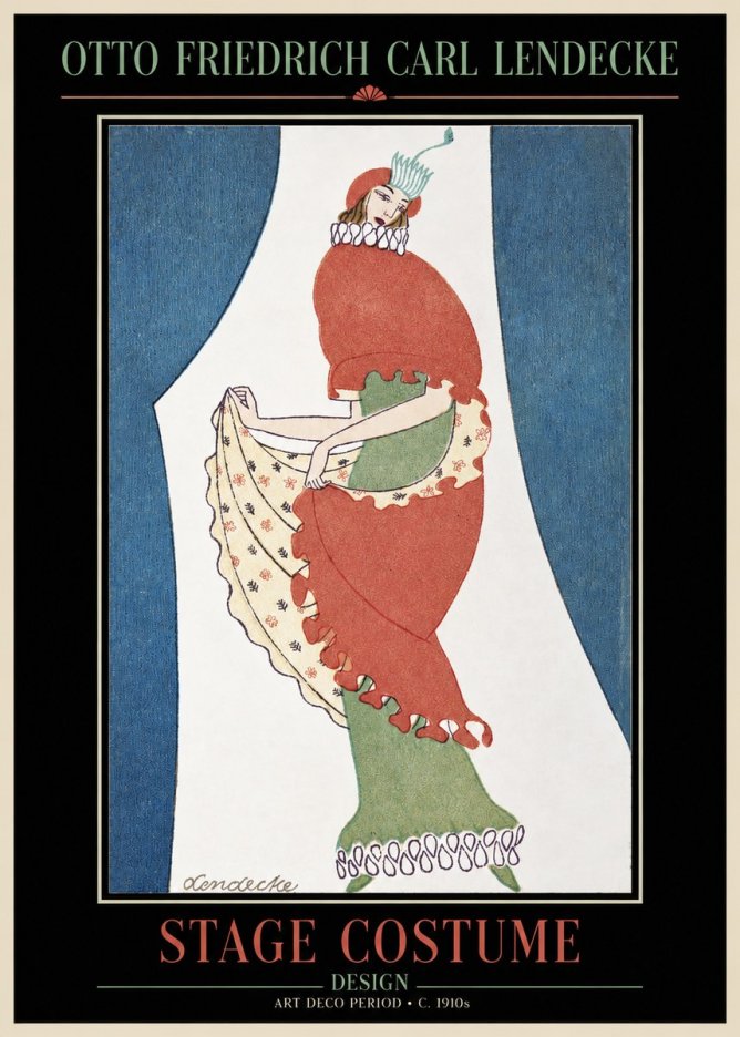 Otto Friedrich Carl Lendecke Stage Costume No2 - Poster