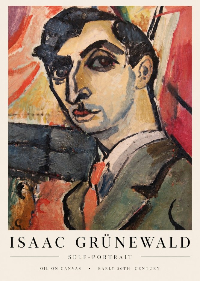 Isaac Grünewald Woman in Interior No4 - Poster