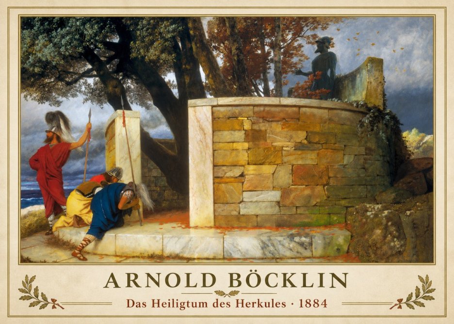 Arnold Böcklin Das Heiligtum Des Herkules I No1 - Poster