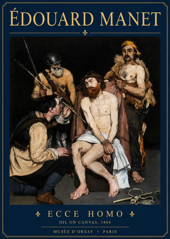 Édouard Manet Ecce Homo No3 - Poster