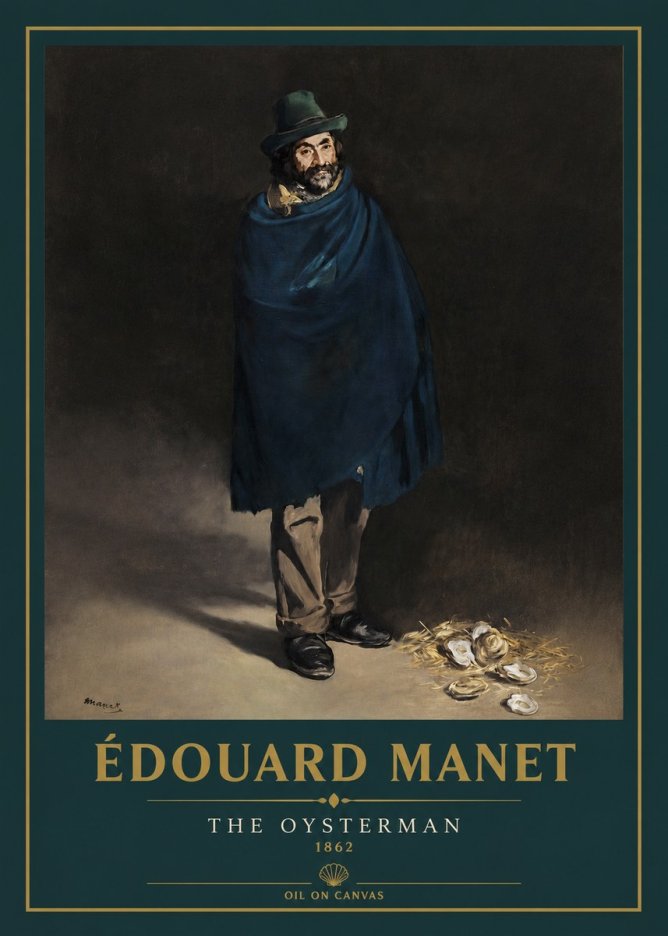 Édouard Manet The Oysterman No3 - Poster