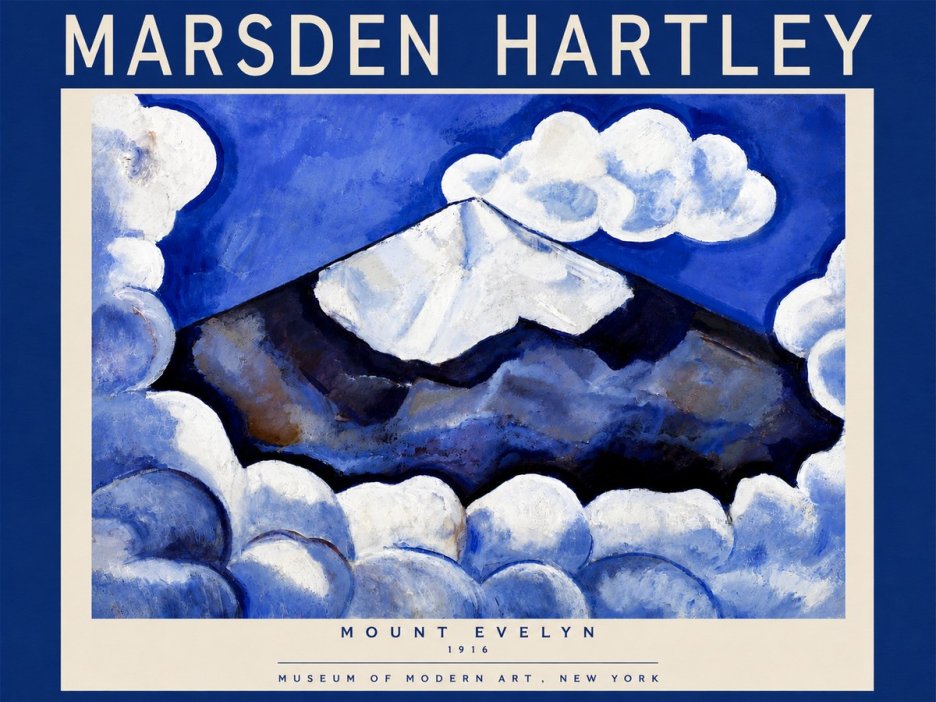 Marsden Hartley Mount Evelyn No6 - Poster