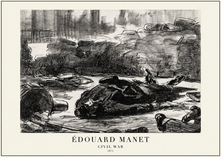 Édouard Manet Civil War No1 - Poster