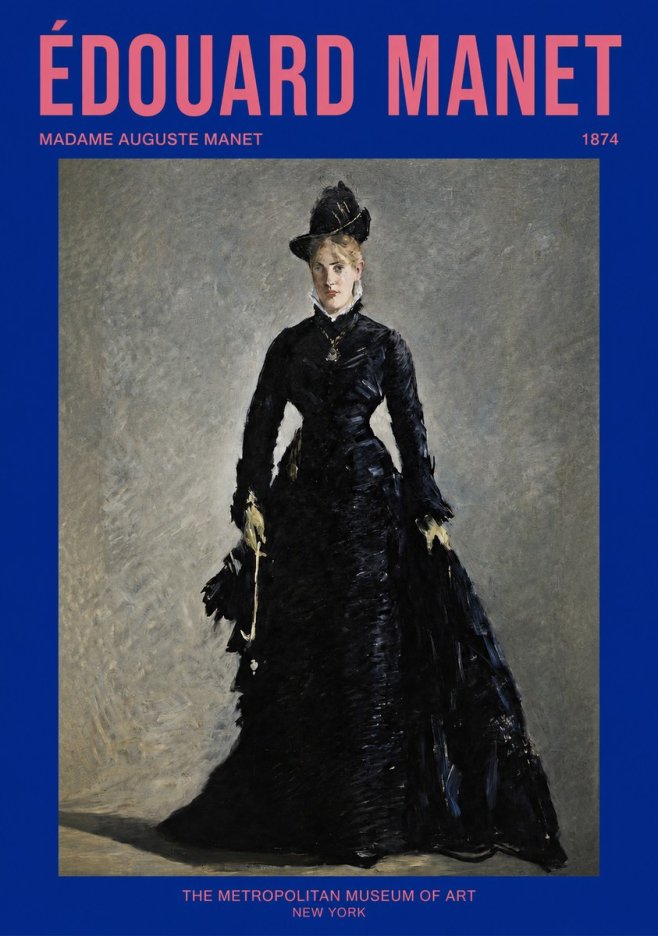 Édouard Manet Madame Auguste Manet No2 - Poster