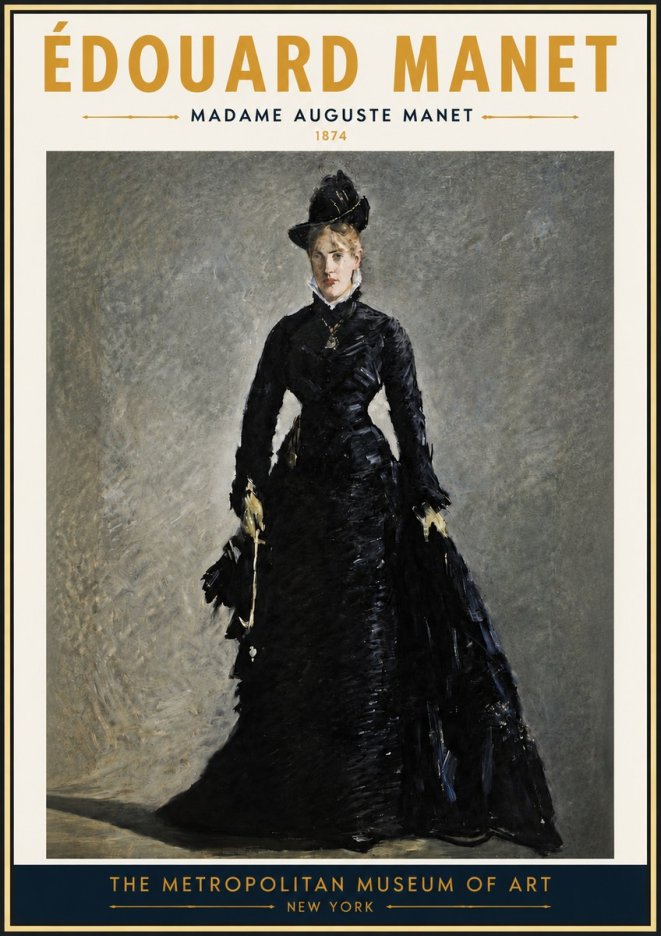Édouard Manet Madame Auguste Manet No4 - Poster