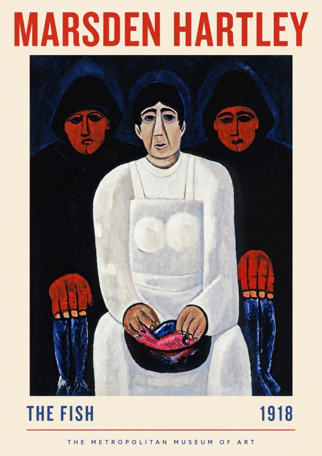 Marsden Hartley The Fish No2 - Poster